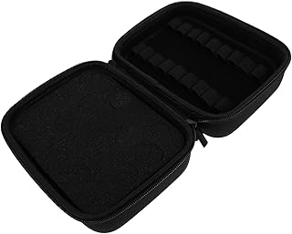 Beavorty Essential Oil Hard Shell Essential Oil Travel Case 1Pc Useful Essential Oil Carrying Case Essential Oil Bottles Organizer (Black) Essential Oil Bottle Bag