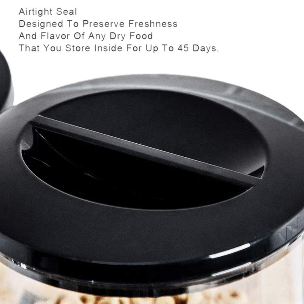 Li-HIM Dispensador de Cereal Doble: Recipiente de Almacenamiento de Alimentos Secos, herméticos y Transparentes con Bandeja de derrames incorporada, para el Desayuno/Comida para Perros y Gatos