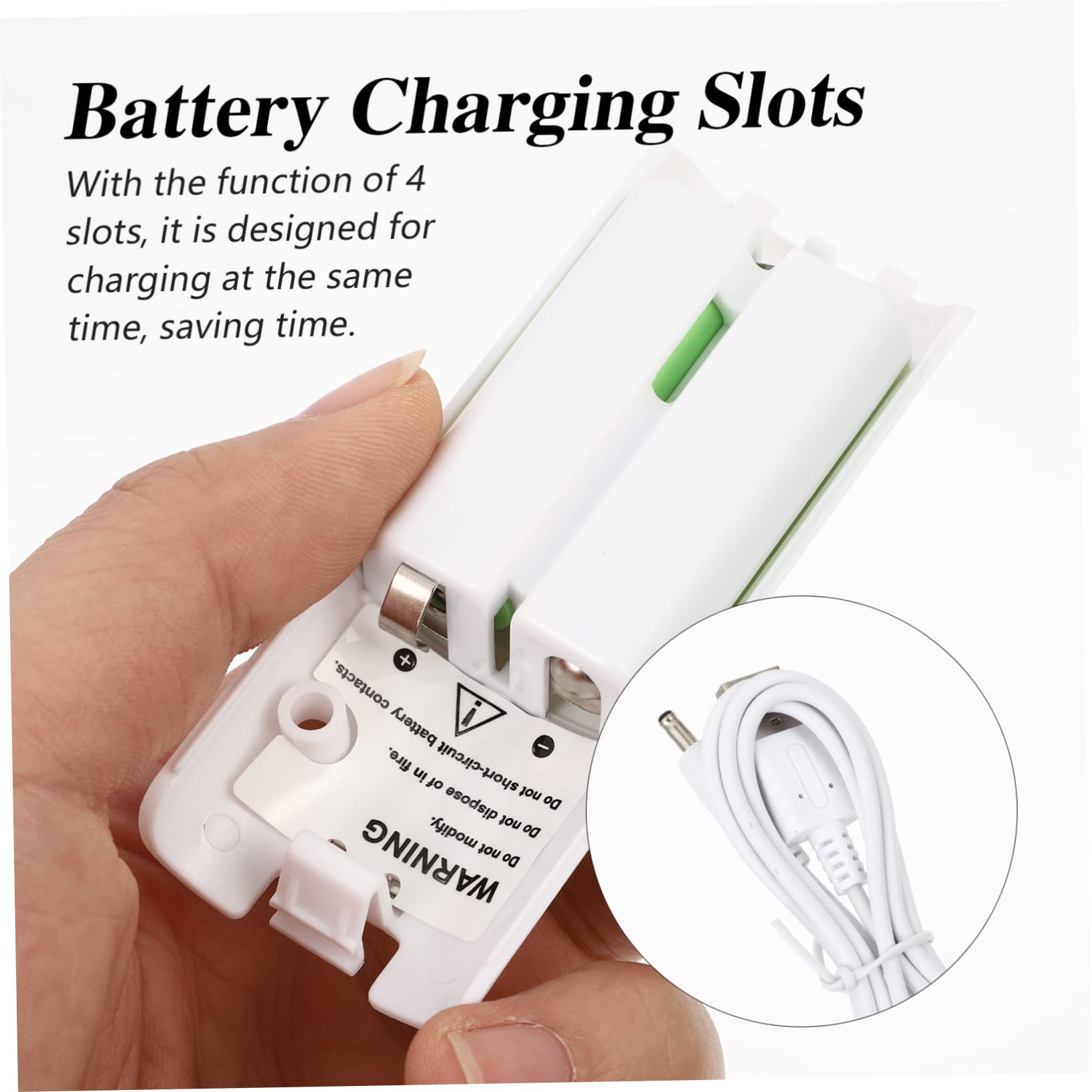 1 Ensemble Chargeur de Batteries Intelligent à Fentes pour Station de Charge Pratique et Compacte Charge Rapide et Accessoire Compatible avec Télécommandes