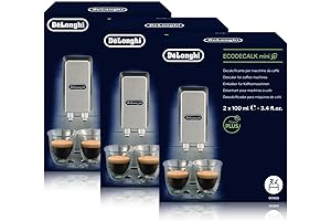 DeLonghi Eco Decalk Natural Descaler for Coffee Machines (Pack of 6 x 100ml)