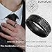 Nanafast Viking Rings for Men, Women Silver/Black/Vintage Stainless Steel Norse Rings for men, Runes Viking Ring Bands for Men-8MMretroblack-11