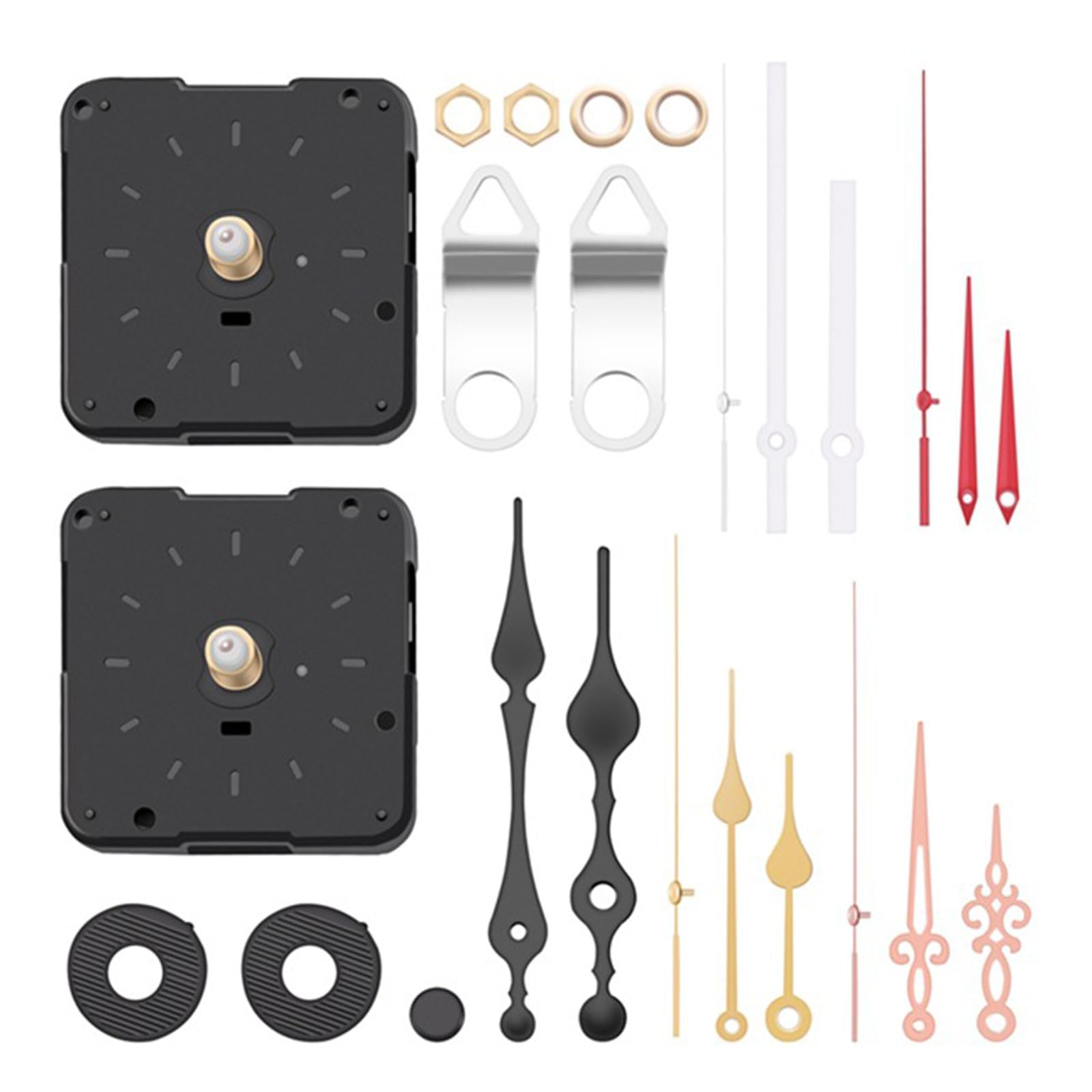 NEWFT Wall Quartzs Pendulums Clock Movement Mechanism with Hands Repair for Repairing Clock Replacement Accessories Silents Mechanism