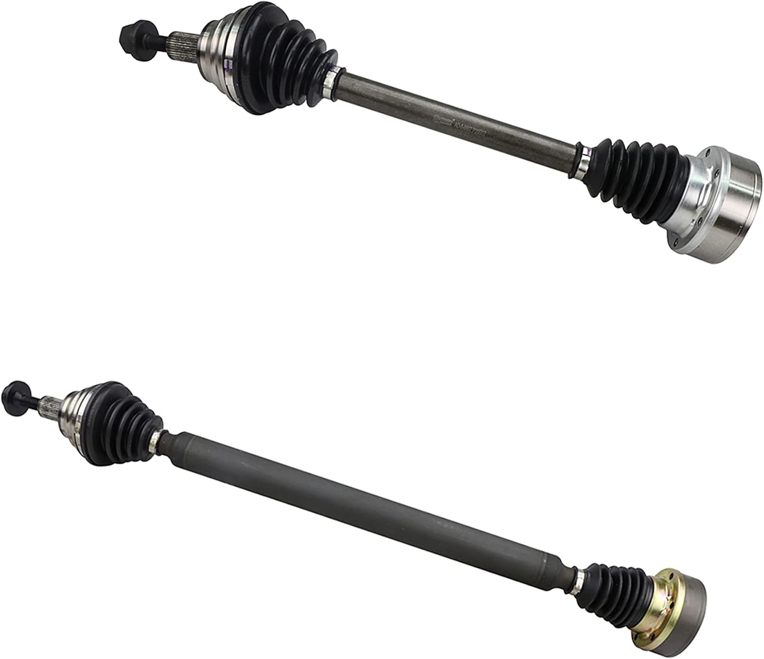 Pair Front CV Axle Half-Shaft Assemblies for 2005-2014 VW Jetta 2.5L w/Manual Trans.