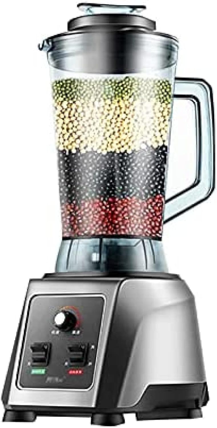 Frullatore da Banco Professionale da 2200 W, Frullatore da 4 Litri, Grande capacità, Interruttore A Parete, Testa di Taglio in Acciaio Inossidabile, 48000 Giri/min, Adatto per Mescolare Fru