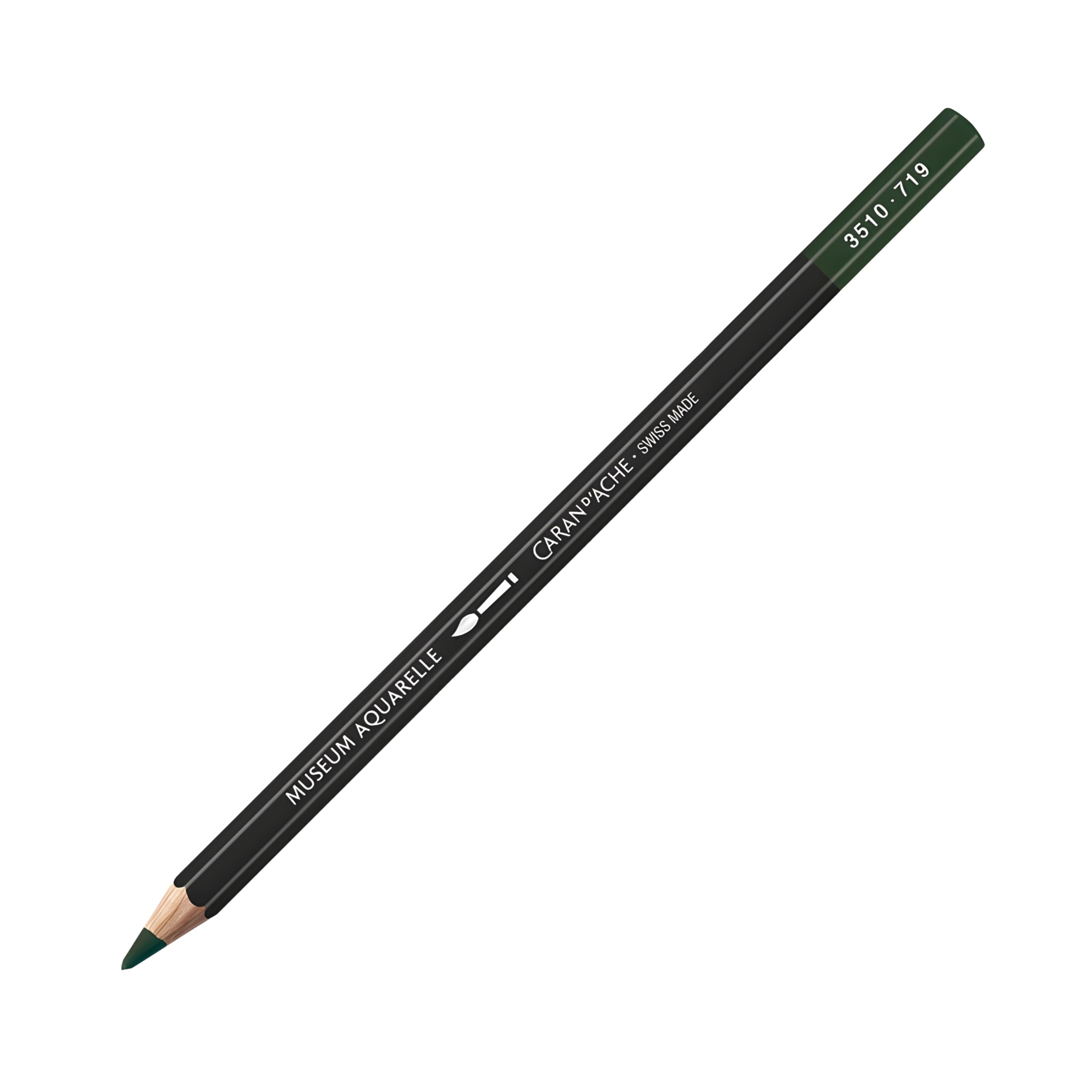 Caran D'ache Museum Aquarelle Pencil, Dark Phthalocyanine Green (3510.719)