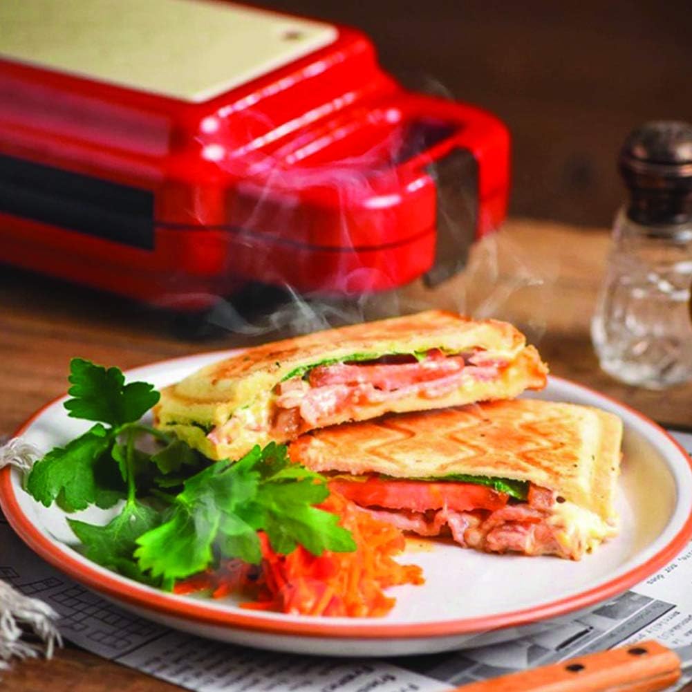 EVERTON HOUSE Belgian Waffle Maker Sandwhich Tray PFOA Free Non Stick Coating 220v (Blue)