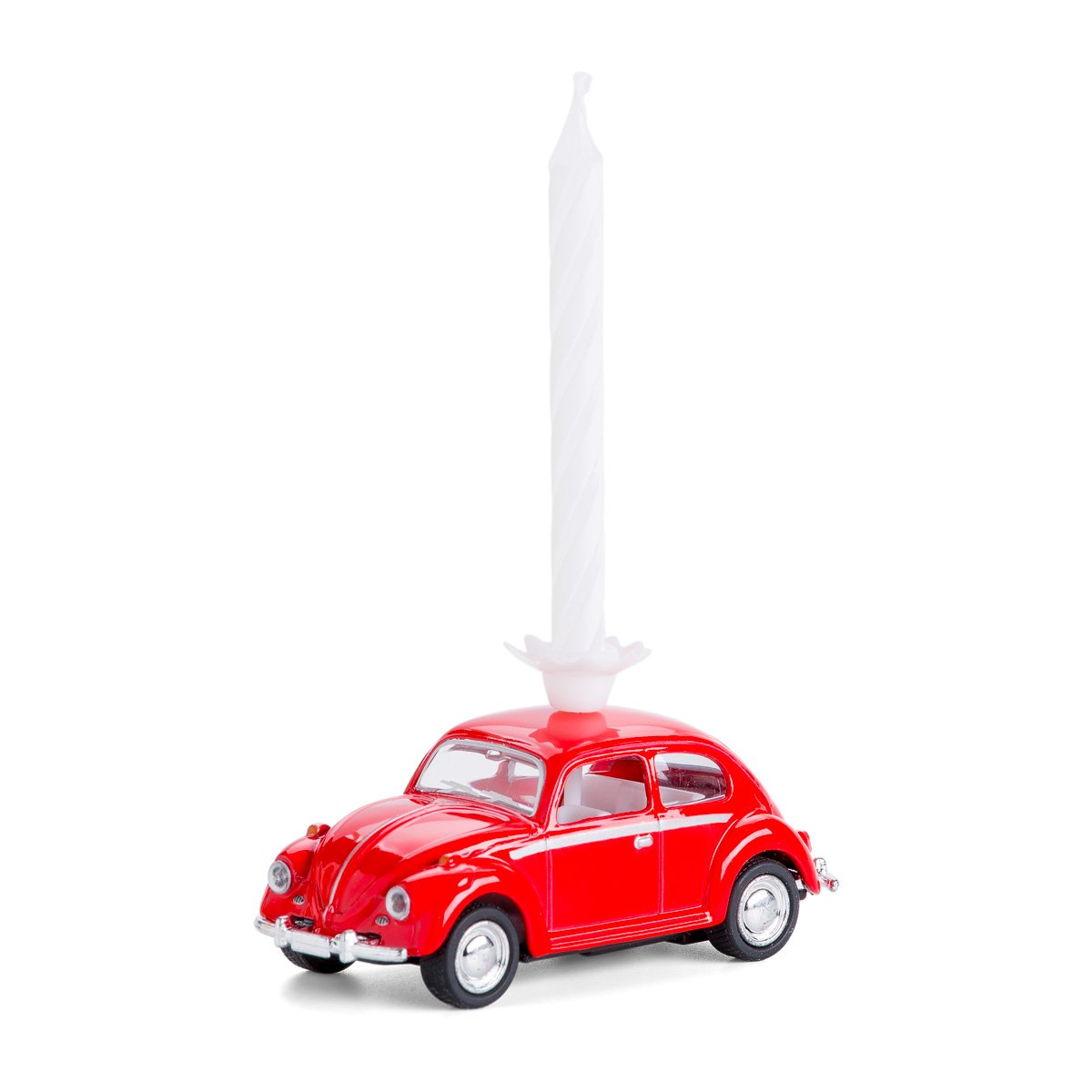 corpus delicti :: Kerze auf Rädern – kompatibel mit VW Käfer 4er Set gemischt (blau, gelb, rot, schwarz) (20.5K4er)