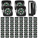 Tallew 50 Pcs Slip-on Wrist Compass Bulk Hard Shell Liquid Filled Mini Small Button Compass Survival...