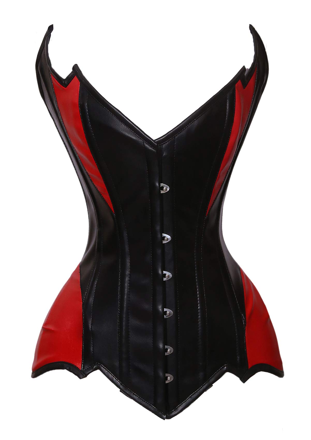 luvsecretlingerie Heavy Duty 26 Double Steel Boned Waist Training Genuine Leather Overbust Tight Shaper Corset #8718-LE-picture-40