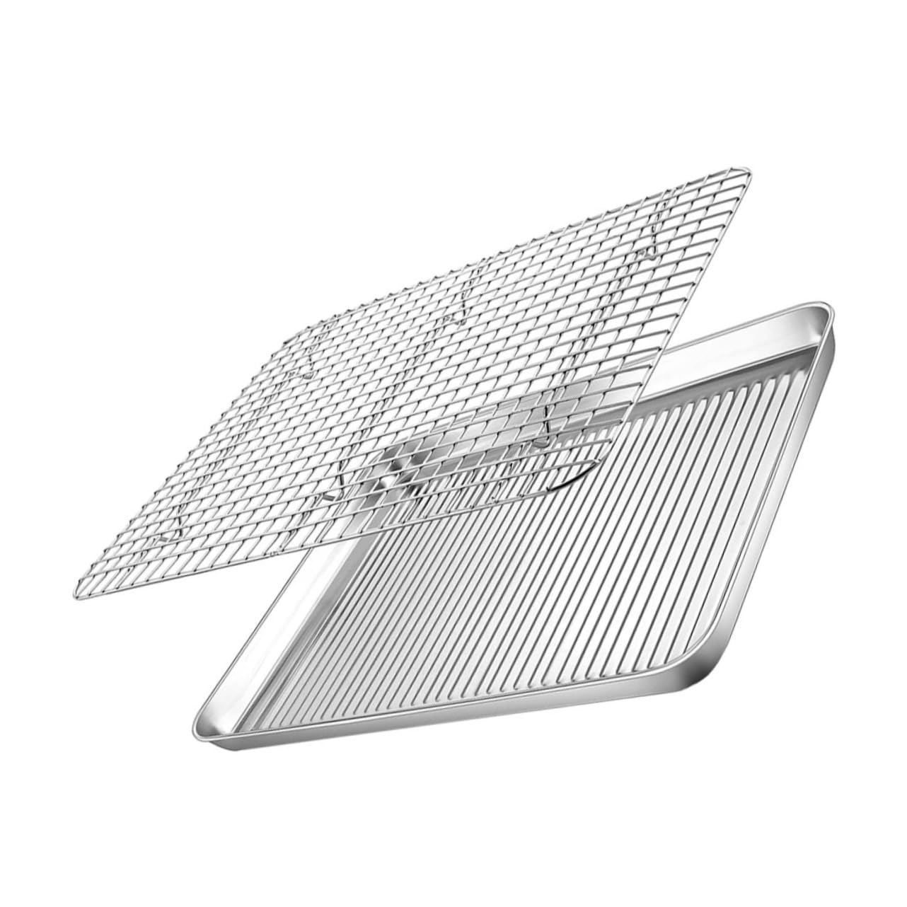 BESTonZON 1ensemble Plaque De Cuisson Antiadhésive Refroidissement Accessoire De Pâtisserie Multifonction Pour Cuisson Au Four Et Camping Facile à Nettoyer Et
