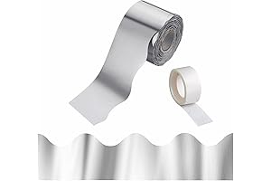 Scalloped Silver Bulletin Board Borders Set