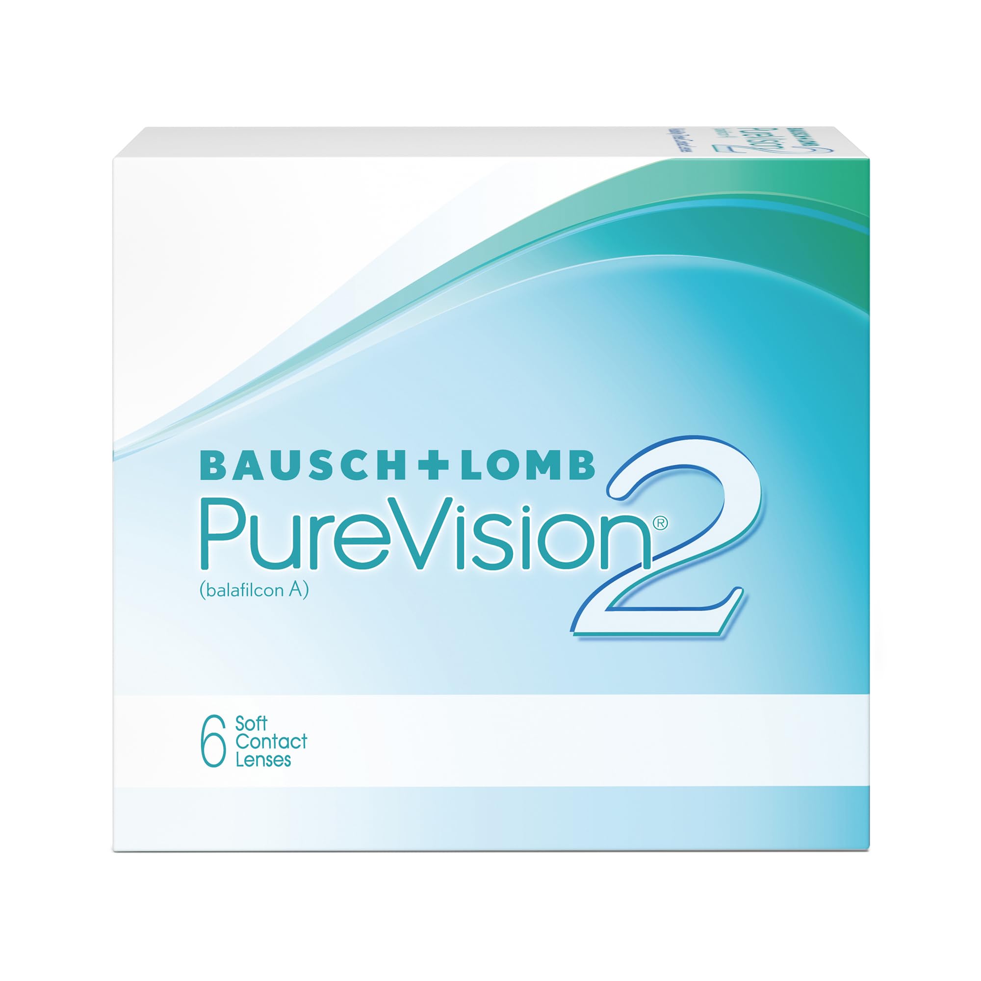PureVision 2 HD Lenti a Contatto Correttive Mensili, 6 Lenti, BC 8.6 mm, DIA 14 mm, -5.5 Diopt