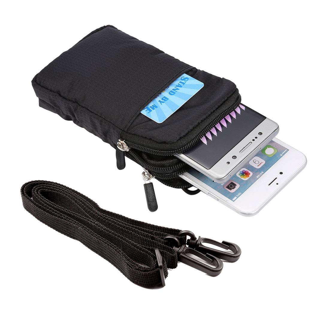 Pochette Téléphone Portable Ceinture Homme, Sacs à Bandoulière Pour Téléphone Portable, 6.9" Vertical Homme Sac à Ceinture Banane Etui De Ceinture De Smartphone Housse De Transport Sac De Taille