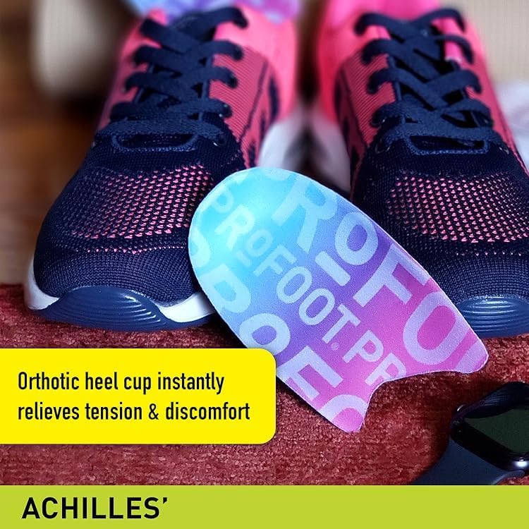 PROFOOT Achilles Tendonitis Orthotic Heel Cup for Women (Sizes 6-10) - Pain Relief Shoe Inserts for Heel Support & Alignment - 1 Pair - Image 6