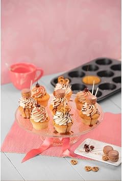 Muffin Kek Kabı ve Cupcake Fırın Tepsisi – Yapışmaz Metal Hamur,Muffin Kabı, Cup Cake Pişirme Tepsisi, Fırın Uyumlu Kek Kalıbı Yüksek Sıcaklığa Dayanıklı (6 Gözlü)