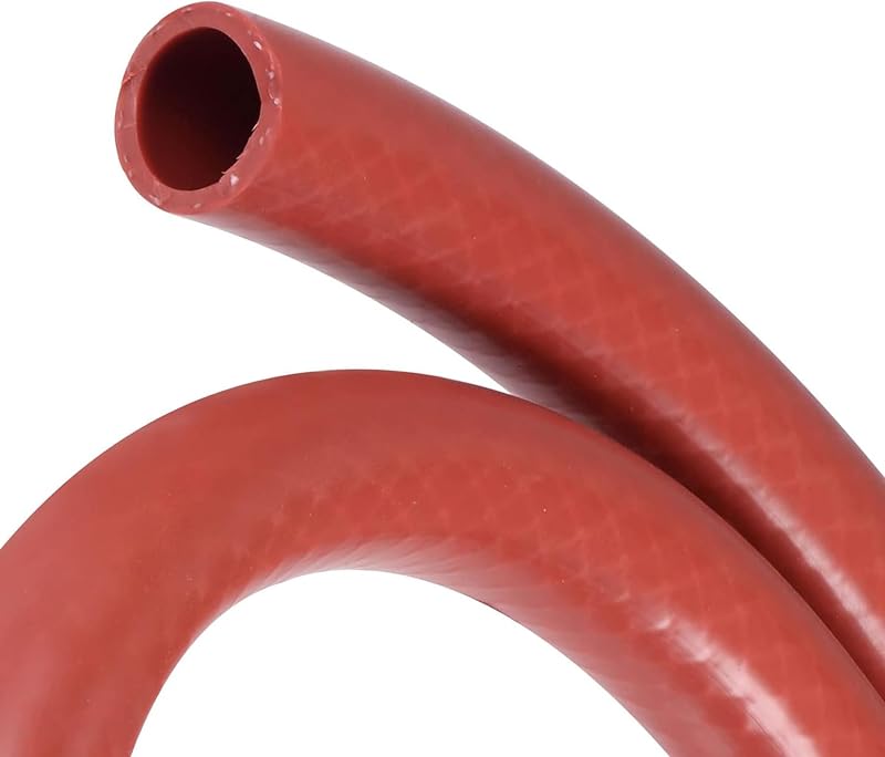 Mangueira de vácuo e aquecedor em silicone reforçado LEPEVNEY 22 mm x 28 mm x 1 m – Vermelha
