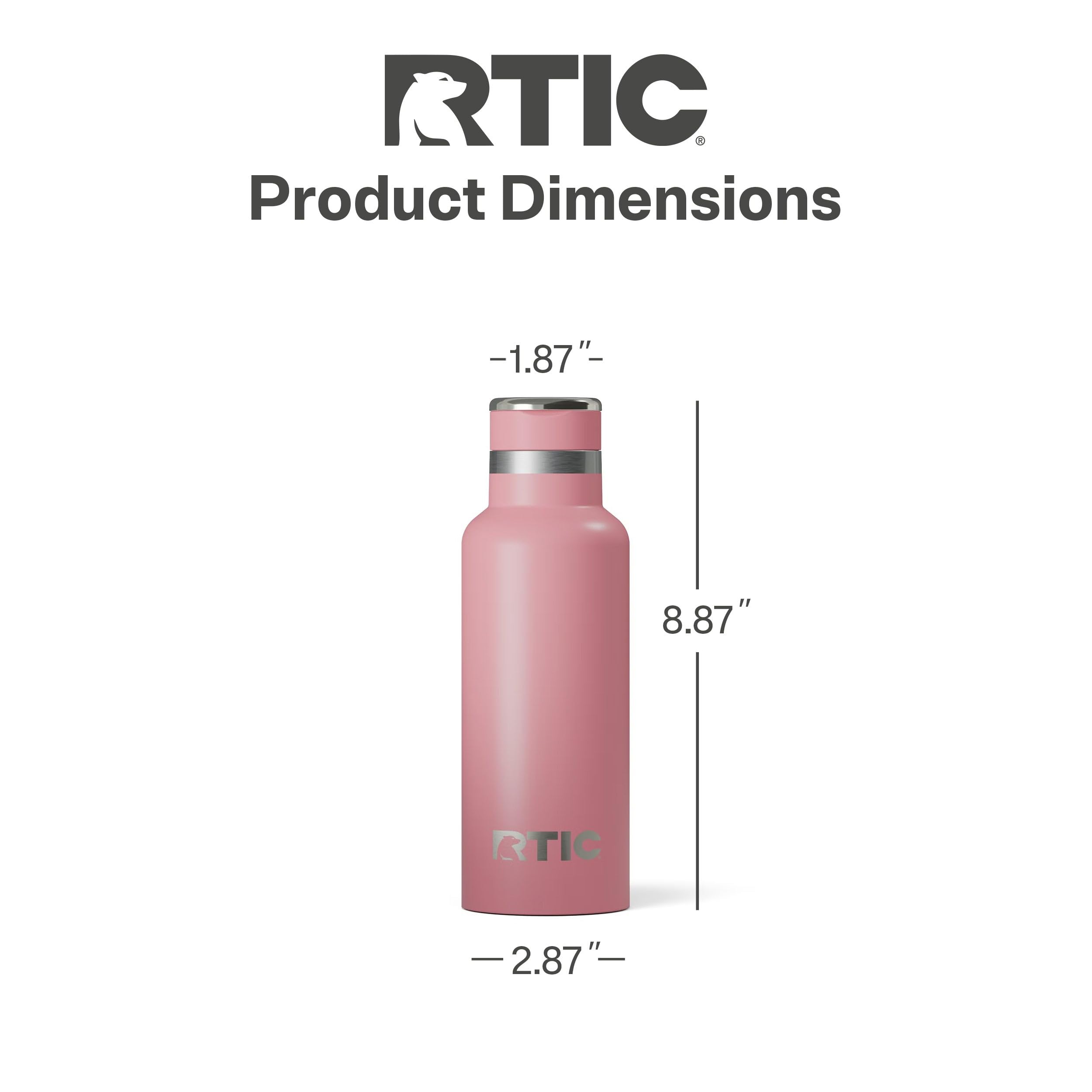 Amazon.com: RTIC 16oz Journey Water Bottle Ceramic Lined Metal