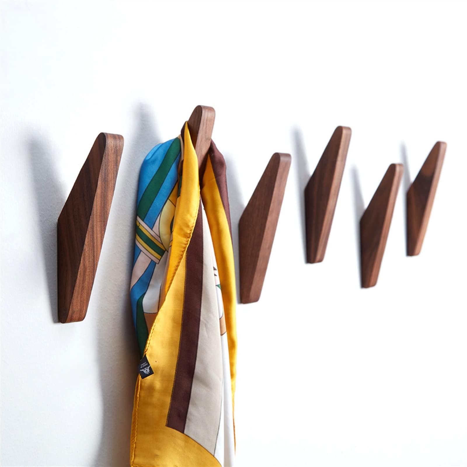 Percheros de Pared Percha de madera for ropa, gancho for abrigos montado en la pared, llavero decorativo, sombrero, bufanda, bolso, colgador de almacenamiento, estante de baño Percha pared/Percheros (