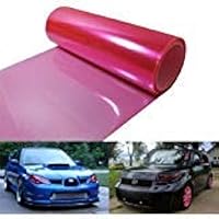 Vista 5 de Película de vinilo autoadhesivo de 12 x 48 pulgadas para proteger los faros delanteros y traseros y las luces antiniebla, de DIYAH, Transparente