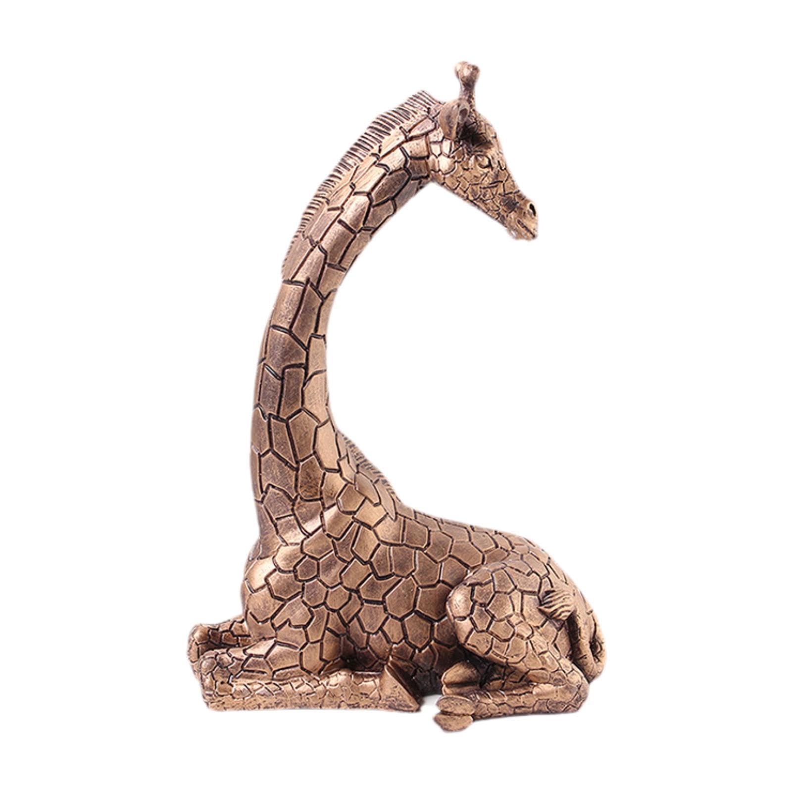 Statue de girafe en résine moderne pour décoration intérieure de salon