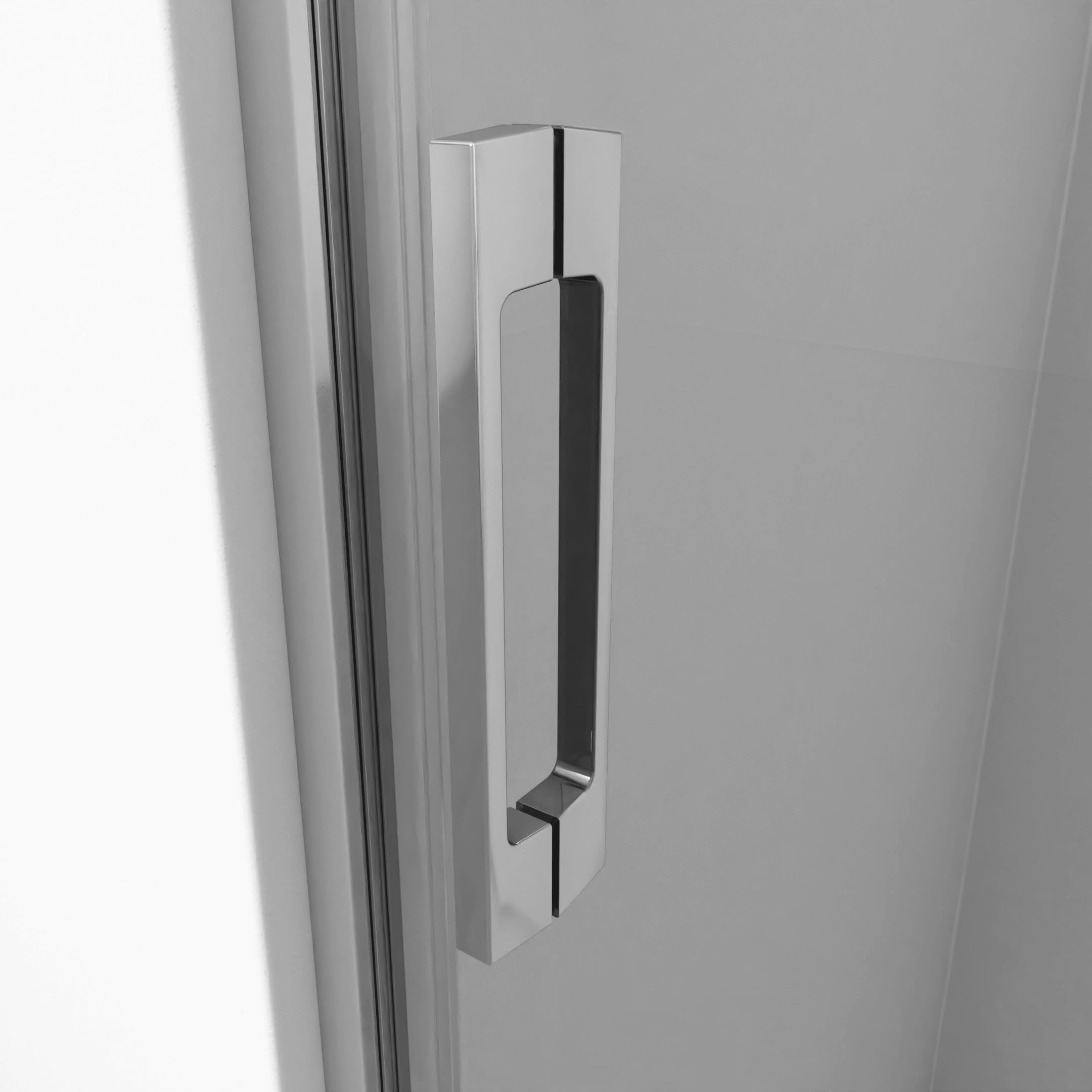 BELLOBATH Box Doccia Battente Argento Lucido 56-59 cm