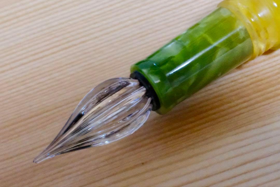 helico シュクルガラスペン ミルクガラス helico シュクルガラスペン ミルクガラス シュクル 文房具・オフィス