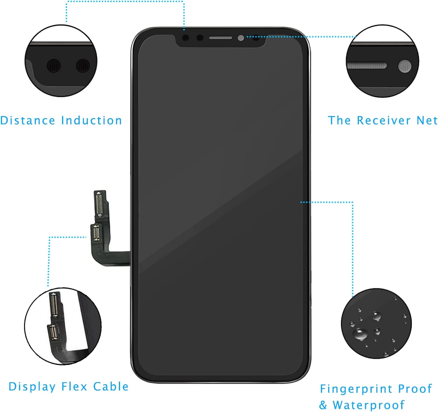 csbhbin for iphone 1212 pro screen replacement kit 6 1 inch for iphone 1212 pro lcd display digitizer touch screen assembly with repair black