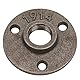 10 Stück Gewindeflansche Bodenflansch Aluminiumflansch Flanschbasis Flansch Rohrbasis 3 Löcher Rohrverschraubung 1/2 Zoll