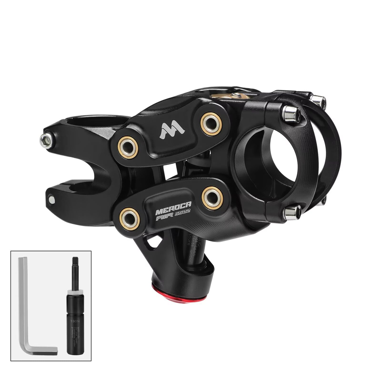 Amazon | MEROCA 5リンケージエアサスペンションMTBステム、20mm