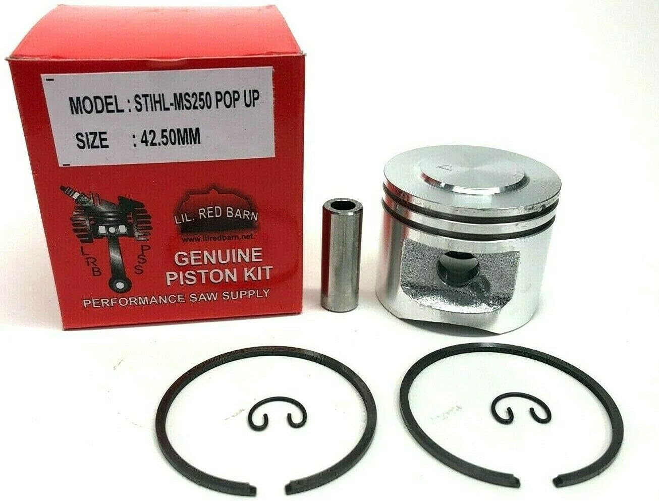 Pop Up Piston Kit Compatible with Stihl MS250, 025 Chainsaw 42.5mm Replaces Part #1131 030 2011 Extra Power and Compression! Two Day Standard Shipping To All 50 States!