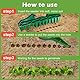 Seed Spreader,3 Stück Aussaat Spender Set Pflanzhilfe mit 12 Löchern SamenSpender Kleiner Garten Handheld Seed Pflanzer Werkzeug Seed Dibber Multifunktionale Seed Spacer Gartenwerkzeuge