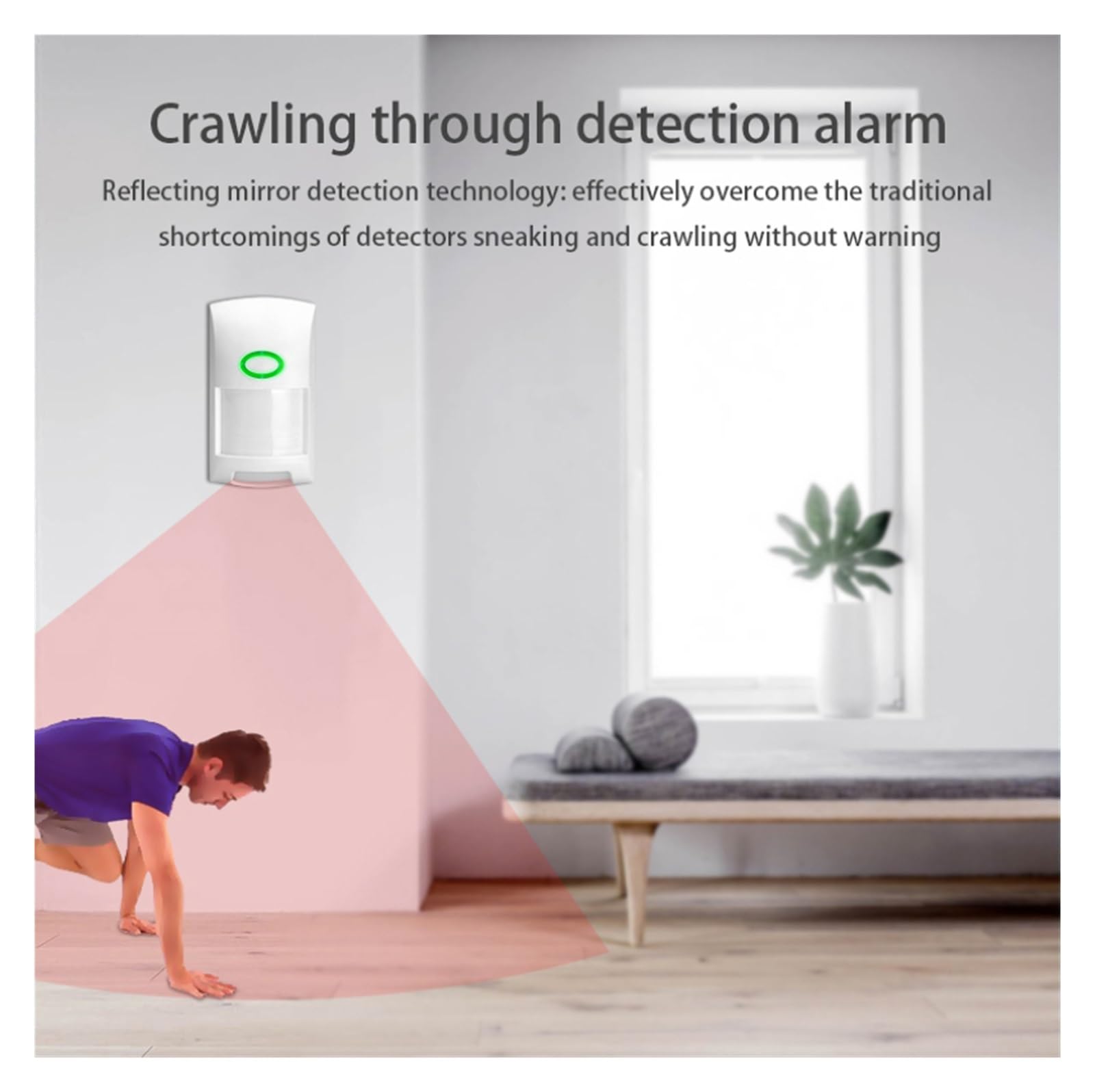 Sistemas De Seguridad Para El Hogar Sensor de movimiento PIR, Detector infrarrojo WIFI, Sensor de cuerpo humano, alarma, aplicación de vida inteligente, sistema de seguridad inalámbrico for el hogar