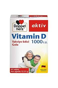 Doppelherz Vitamin D 1000 Takviye Edici Gıda 45 Tablet