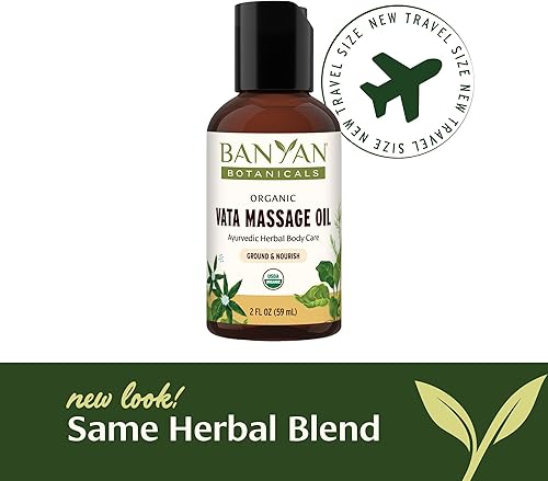 Miniatura 3 de Banyan Botanicals Vata Massage Oil - Certified Organic, 12 oz - Relaxing, warming, grounding - Warm herbs that support vitality and vigor and