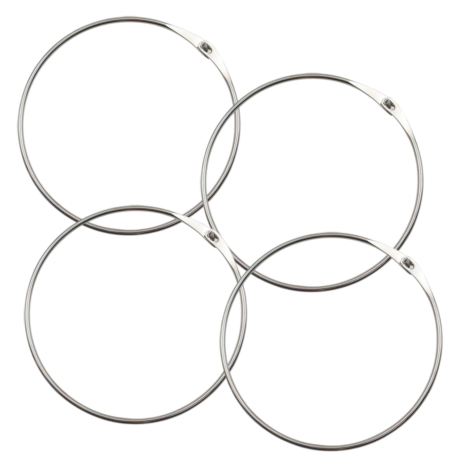 Ceeyoll 4Stück Schlüsselring Groß, Metallring, Metallringe Z