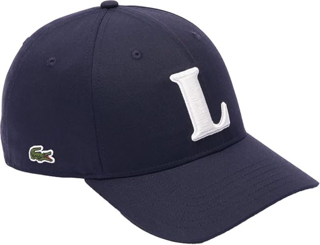 Sombrero de béisbol con bordado 3D Lacoste Unisex para adultos