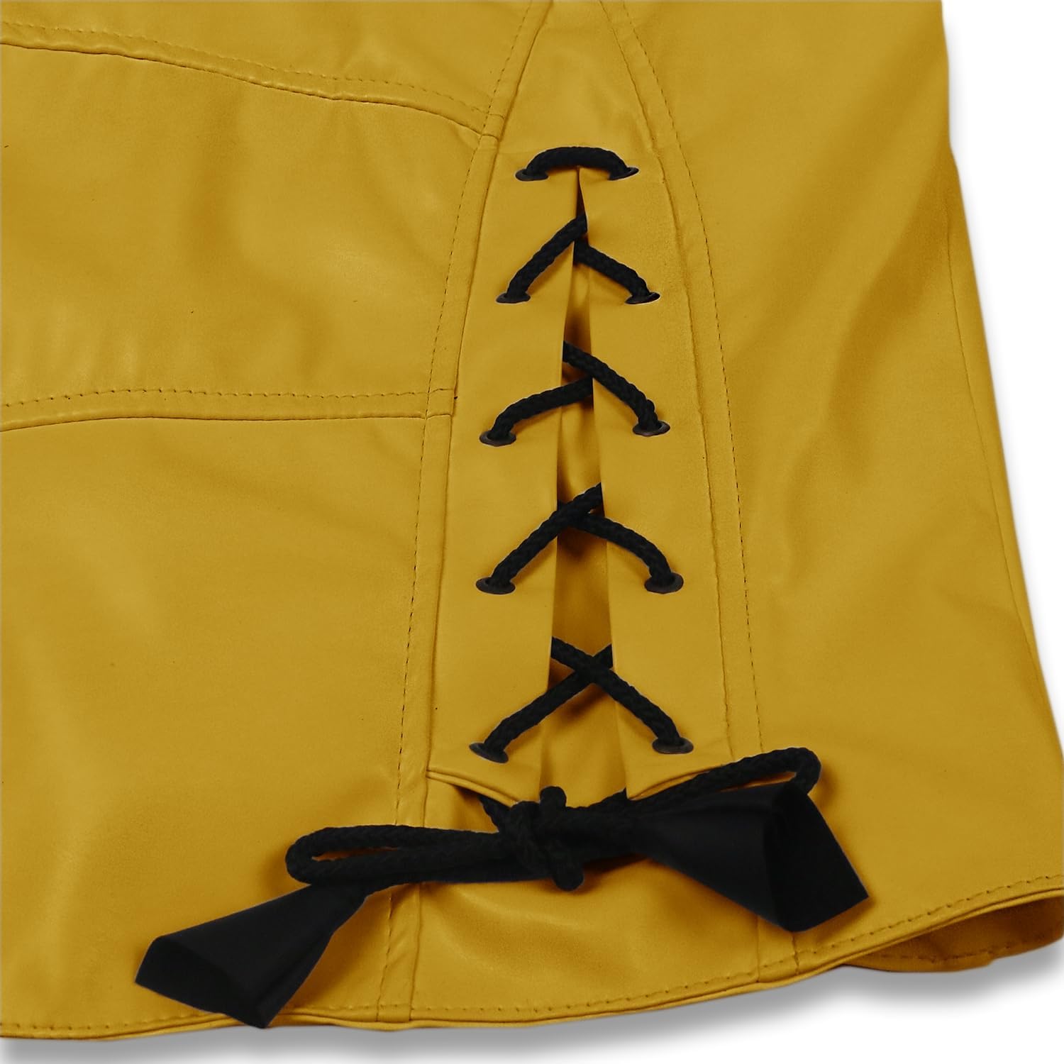 Replica Style Red Hood Men's Faux Leather Jacket + Vest - Image 6