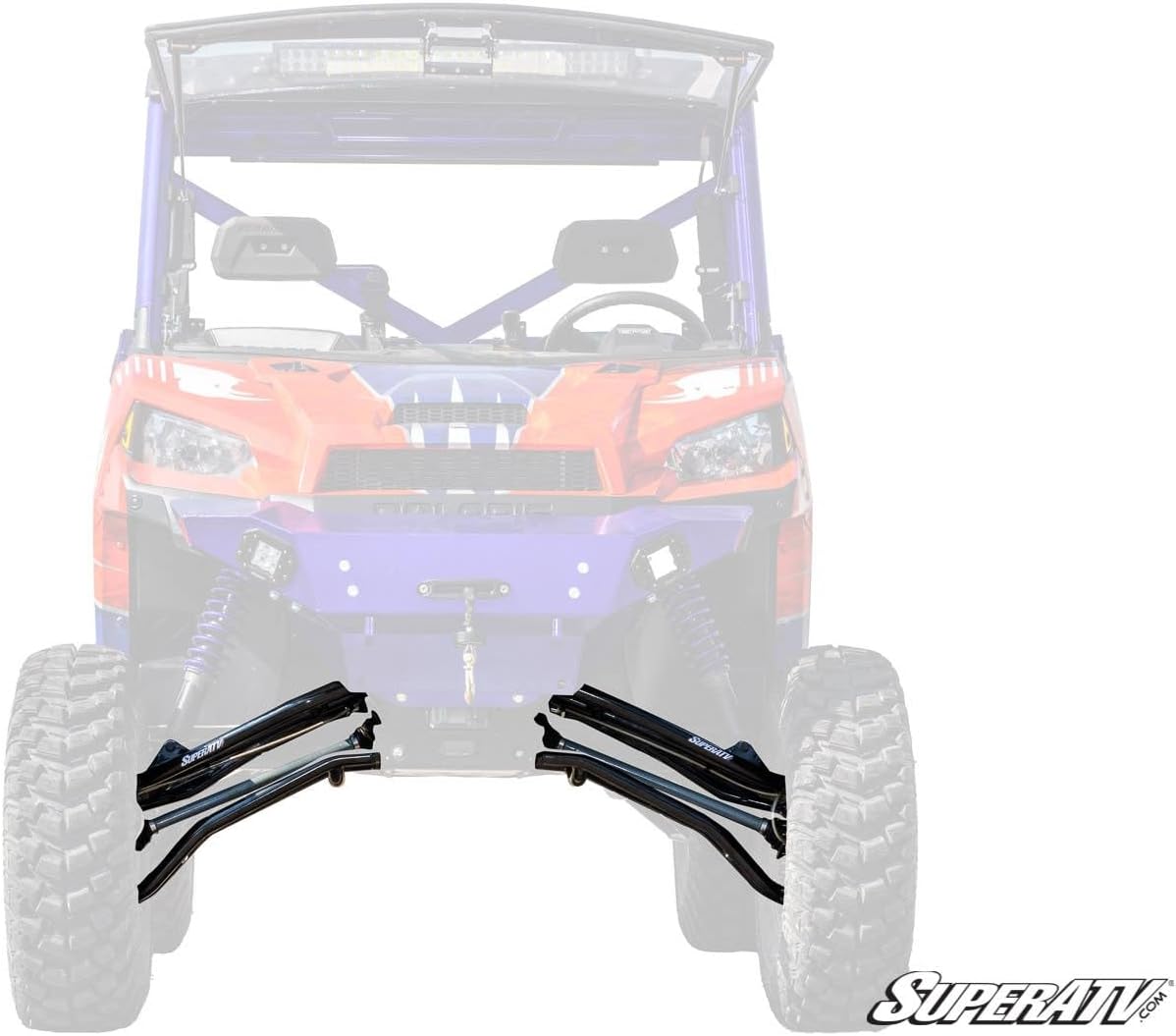 SuperATV 6 Lift Kit Compatible With Polaris Ranger XP 1000 | 2017-2018 | Super Duty 300M Ball Joints & Rhino 2.0 Axles