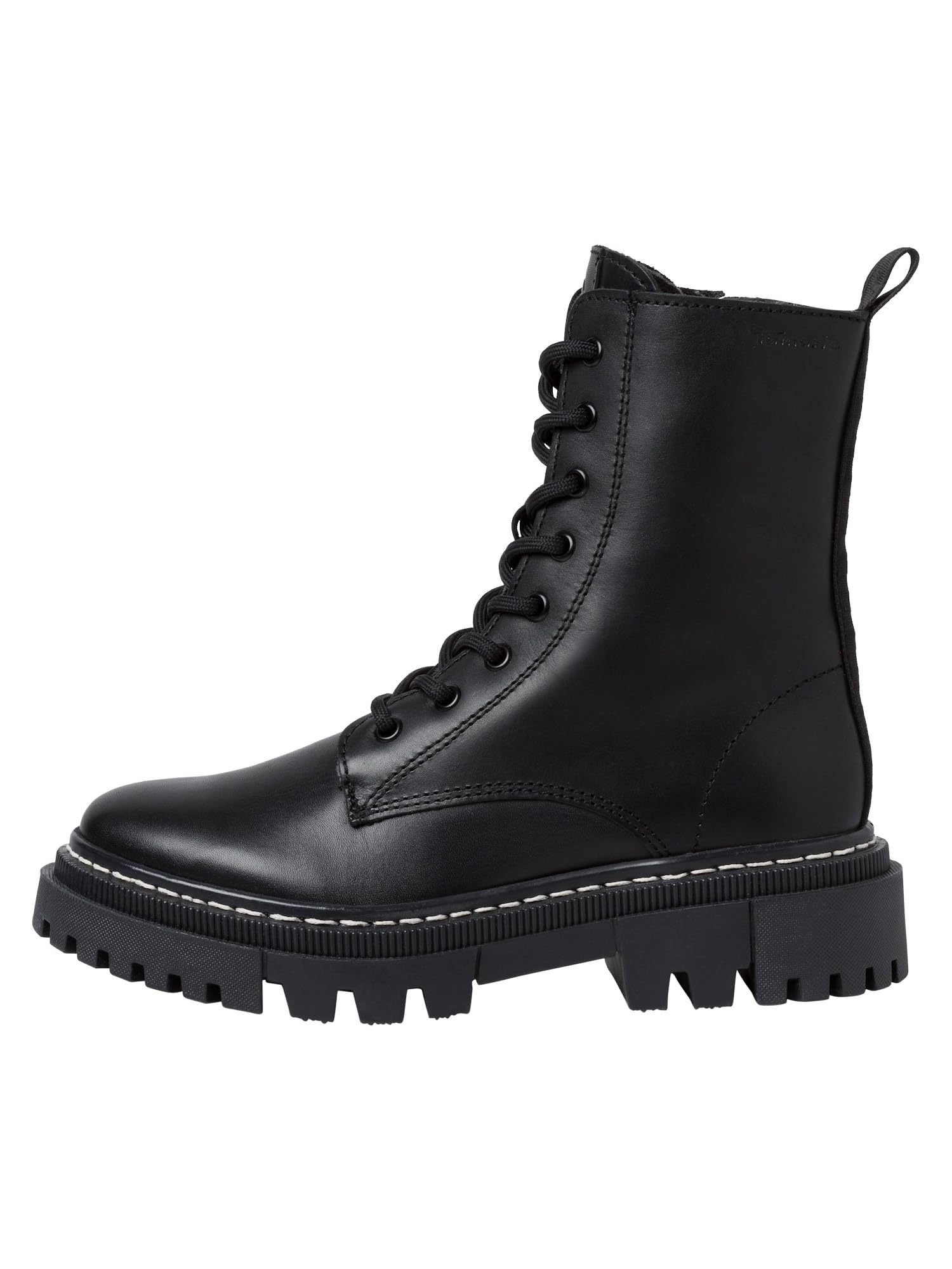 Tamaris 1-1-25276-41-003 Damen Schnürboot Leder schwarz schwarz