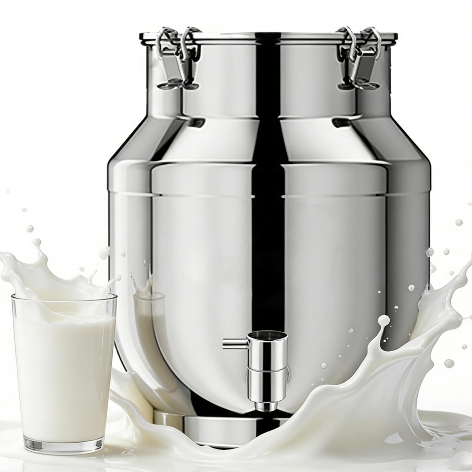 bidón de leche sellado 5 litro jarra con grifo Cubo para Transportar Leche, para almacenar líquidos y sólidos,A-25liter