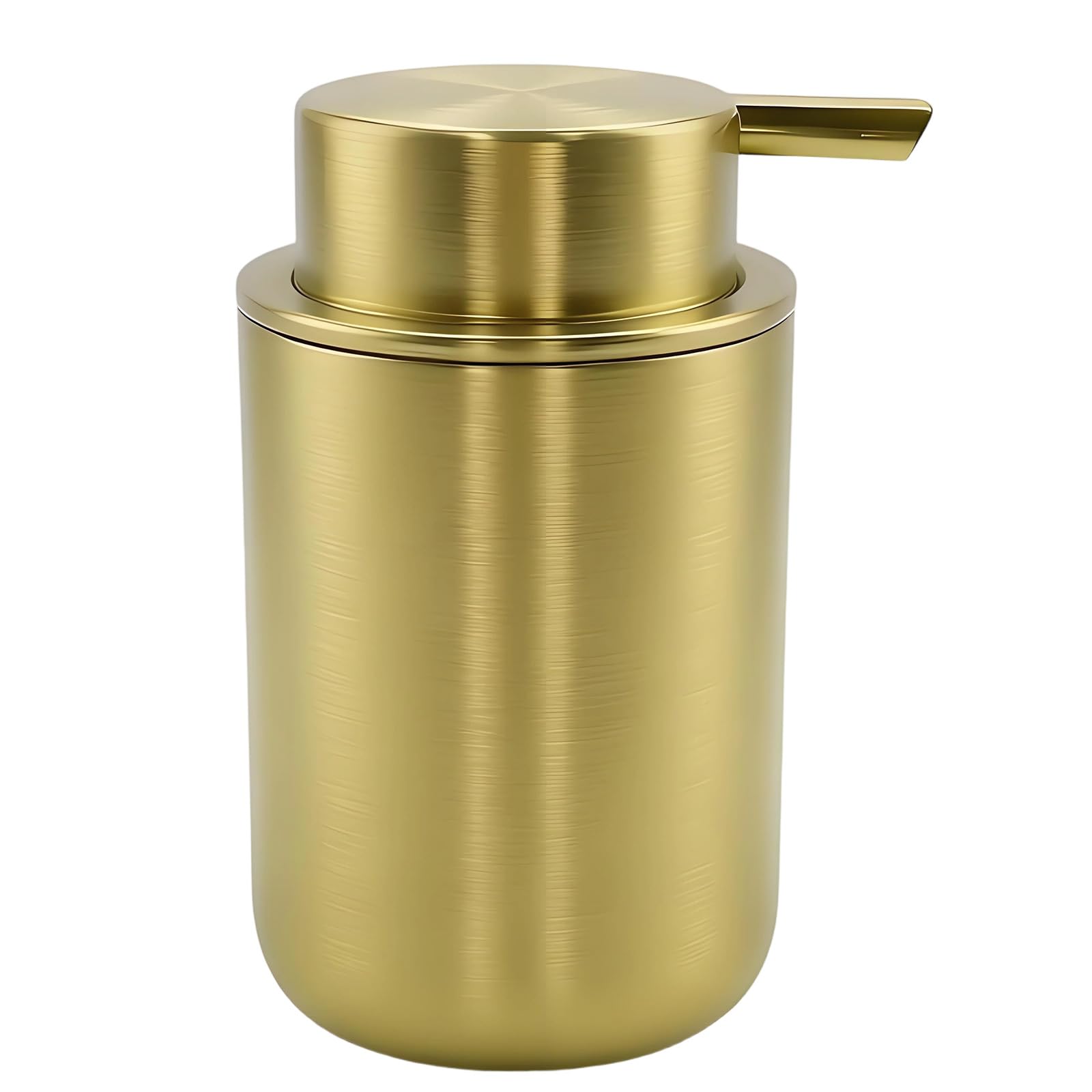 Modern Soap Dispenser Easy to Press Stainless Steel Refillable Lotions for Kitchen & Bathroom Countertop Refillable Lotions