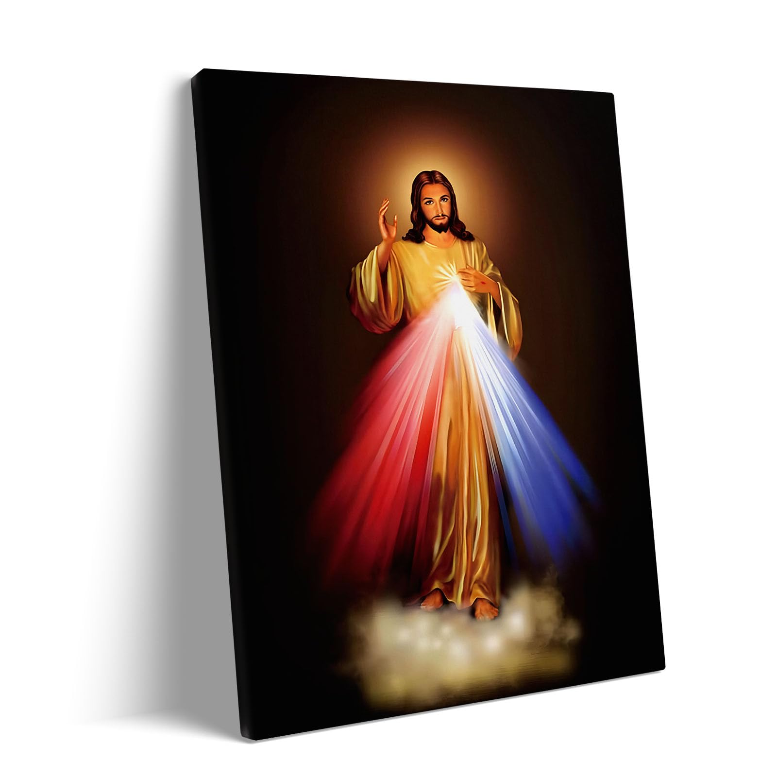 B.B.F MAKE Jesus Canvas Wall Art Divine Mercy Home Decor Christian Sacred Heart Poster Print Religious Artwork Spiritual Easter Picture for Prayer