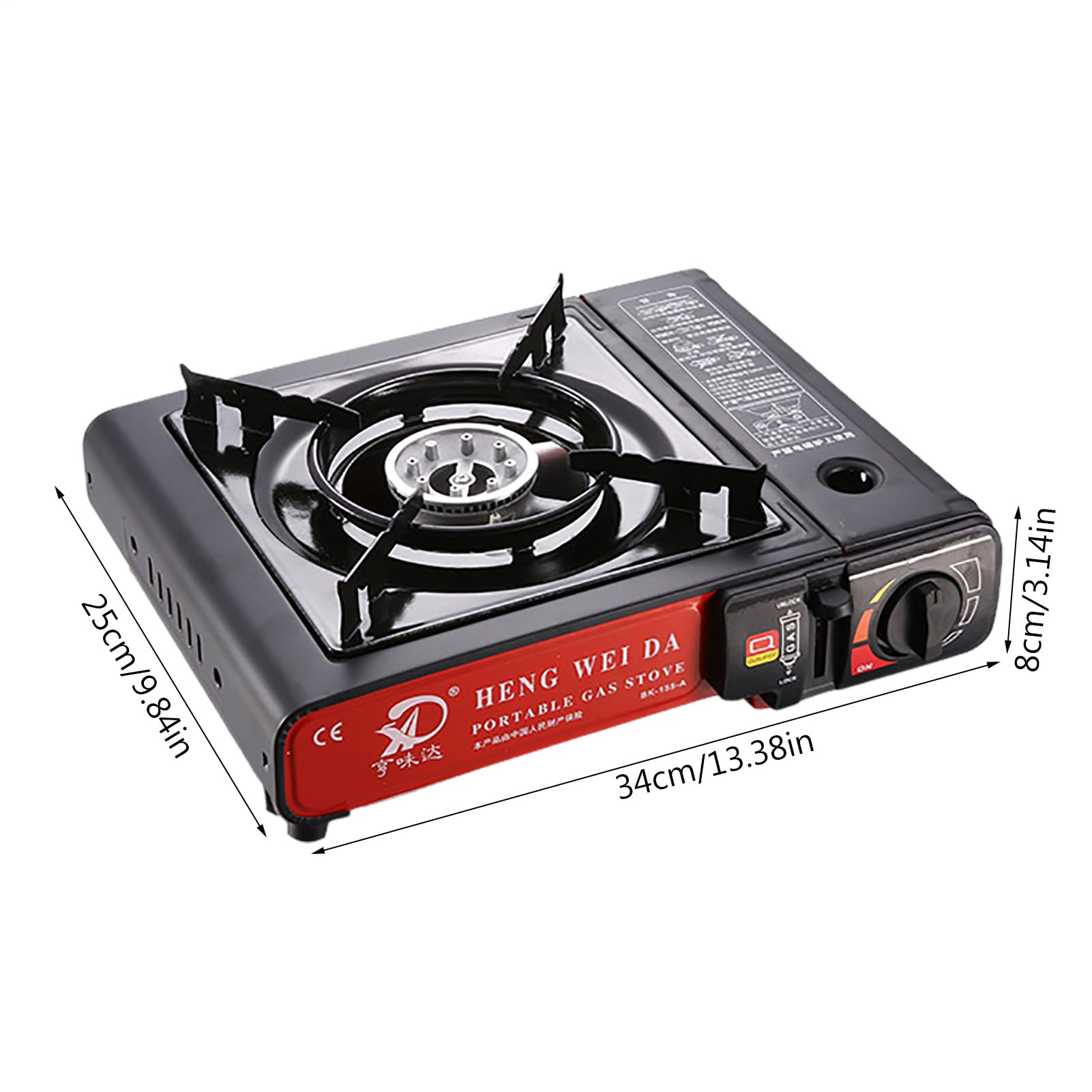 Mini poêle à dos de randonnée - poêle de camping portable | Mini Campings | Burner, Cassette Furnace Double Campe Single Camp Fove avec une flamme réglable à 3 couches, feu fort pour économiser plus d'