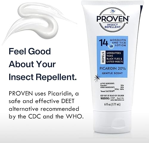 Miniatura 2 de Proven Loción repelente de insectos, mantiene alejados a los mosquitos, garrapatas y moscas, repelente alternativo DEET, protección de hasta 14