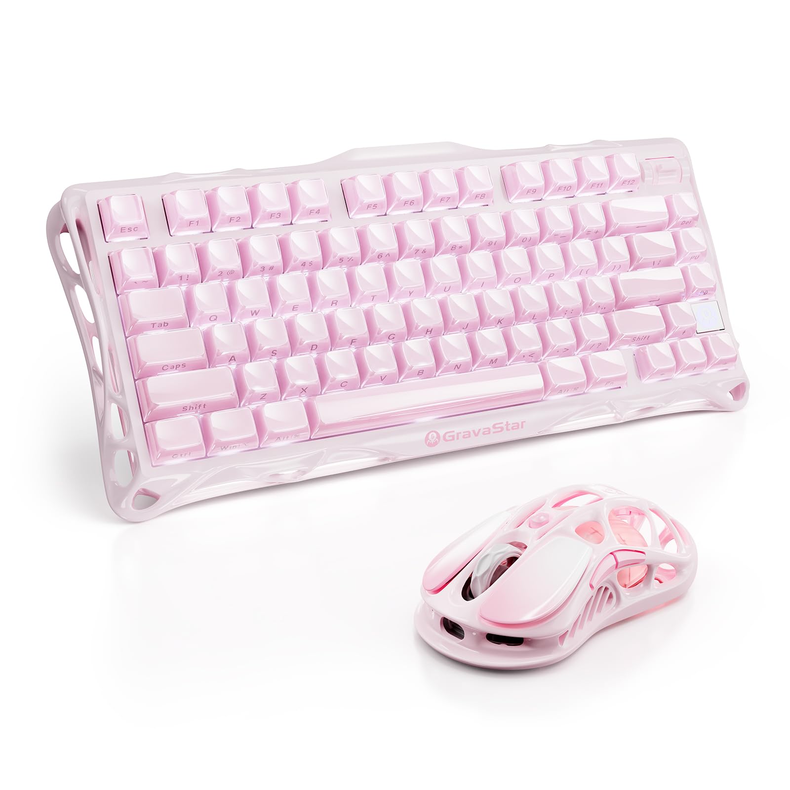 Amazon.com: GravaStar Mercury K1 Keyboard & M1 Pro Mouse - Sakura