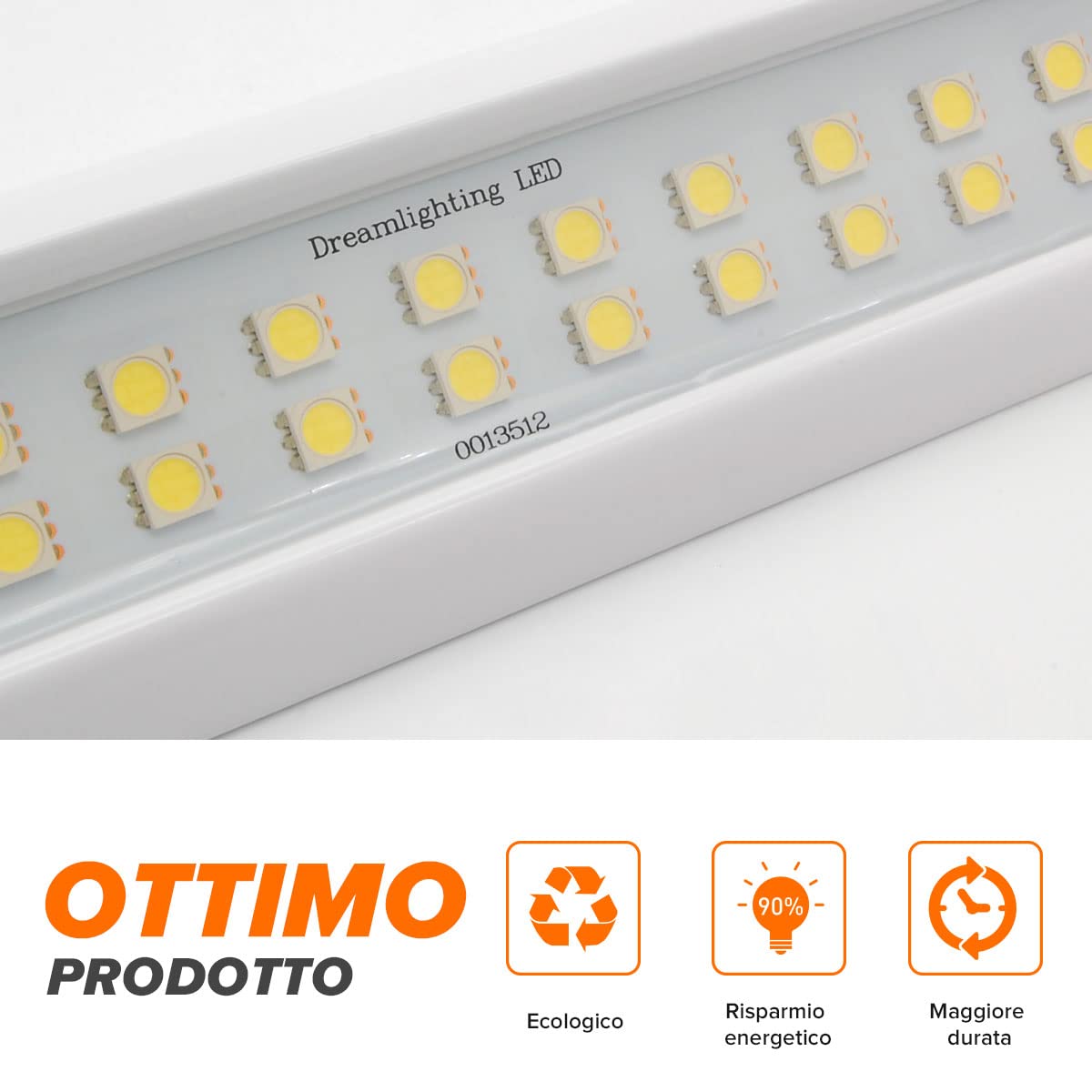 Dream Lighting Lampada da Parete LED Esterno 12V IP66 Alluminio Bianco