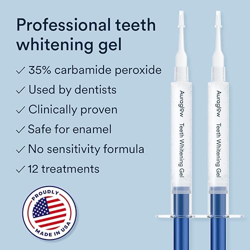 Miniatura 3 de Auraglow Kit de blanqueamiento básico y gel blanqueador al 35%