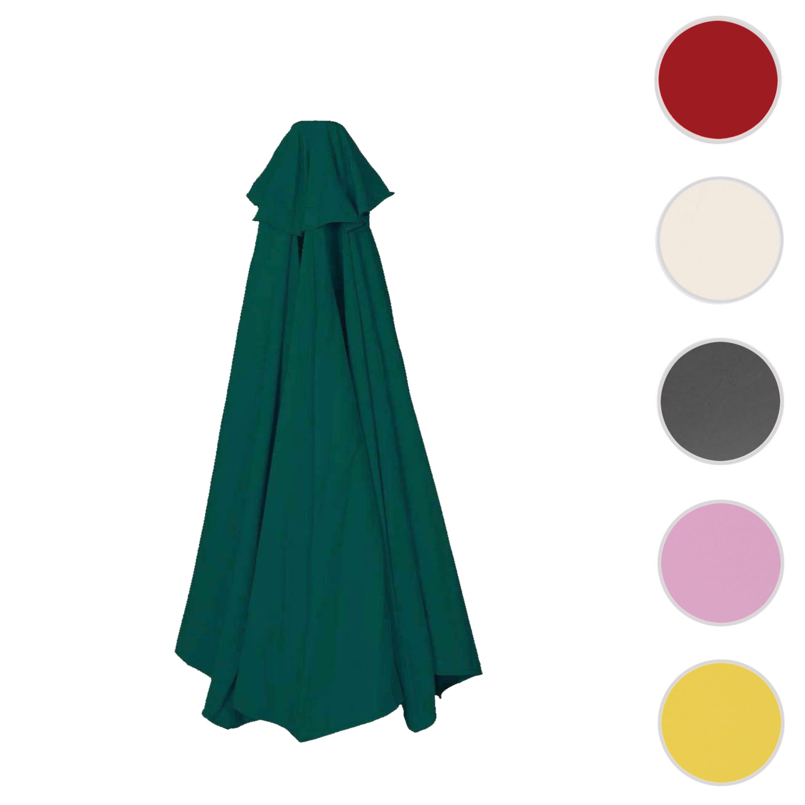 Mendler Zapasowy pokrowiec na parasol N23, pokrowiec na parasol przeciwsłoneczny, 2 x 3 m, prostokątny materiał/tkanina, 4,5 kg, UV 50+, zielony