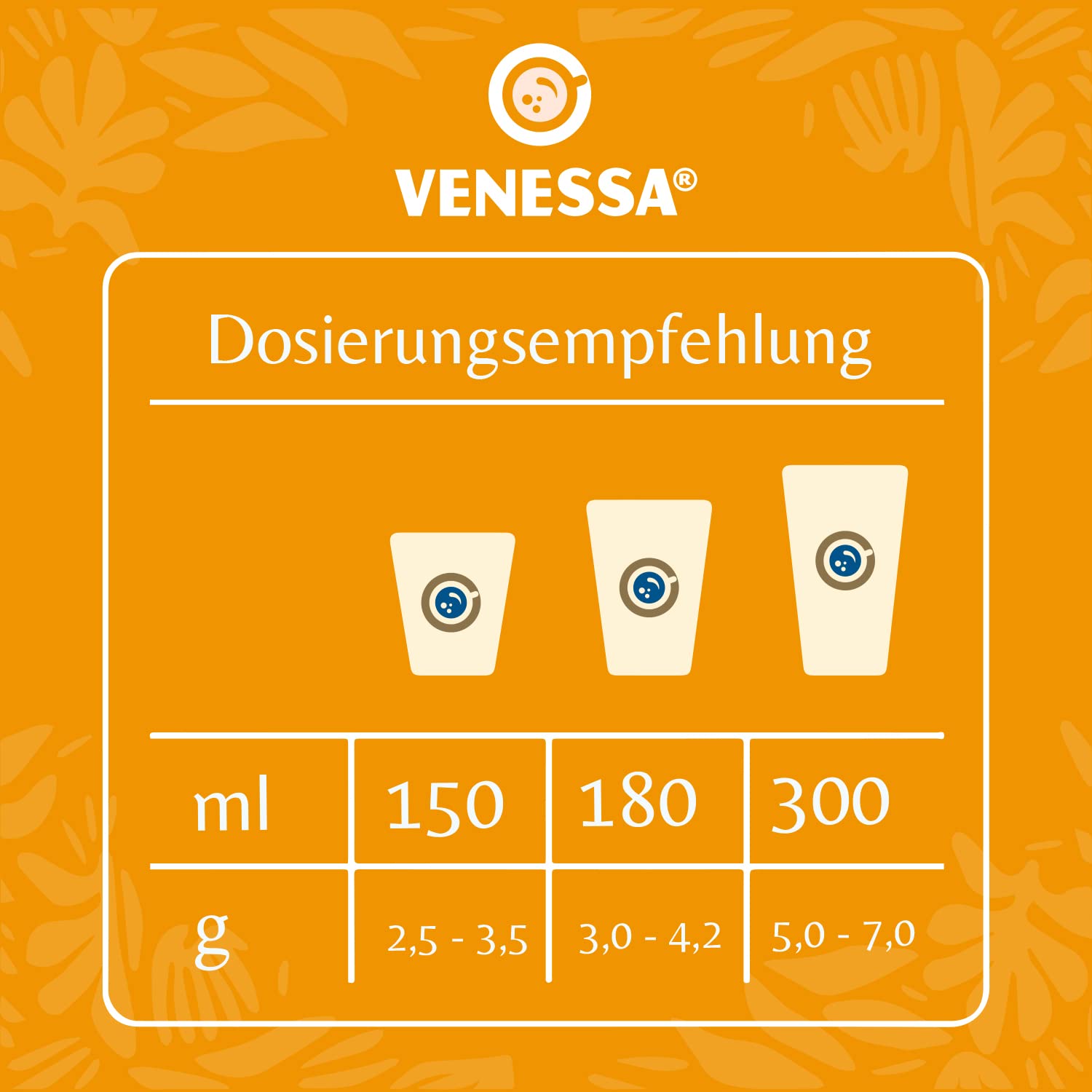 Venessa VIC 100S löslicher Instant Kaffee, 5 x 500g Premium Kaffee für Kaffeeautomaten, Kaffeespezialität, schonend geröstet, gefriergetrocknet, UTZ-zertifiziert
