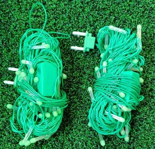 MIKKA ENTERPRISES Diwali Led Pixel Lights for Home/Office/Christmas Decoration, Green Colour Light | 20 Meter | Copper (Green)